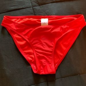 Red bikini bottom